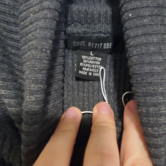 Grey Turtleneck Sweater - Picture 3 of 3